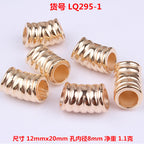 Glossy Metallic CCB Plastic Dreadlock Acrylic Beads 40pcs 6