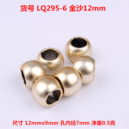 Glossy Metallic CCB Plastic Dreadlock Acrylic Beads 40pcs 11