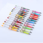 Beadable Pen with Kitty and Rhinestone 