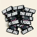 Silicone Focal Beads The Vibe Is Feral Black Rodent Pink Accents 20pcs