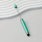 Beadable Stylus Pen Plastic Multi Color 3 in 1 Function - Blue-Green