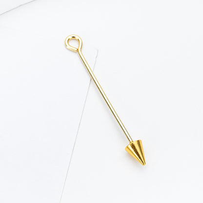 Beadable Metal Eyepins Detachable
