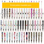 Beadable Pen Printed Pattern Plastic Light Weight