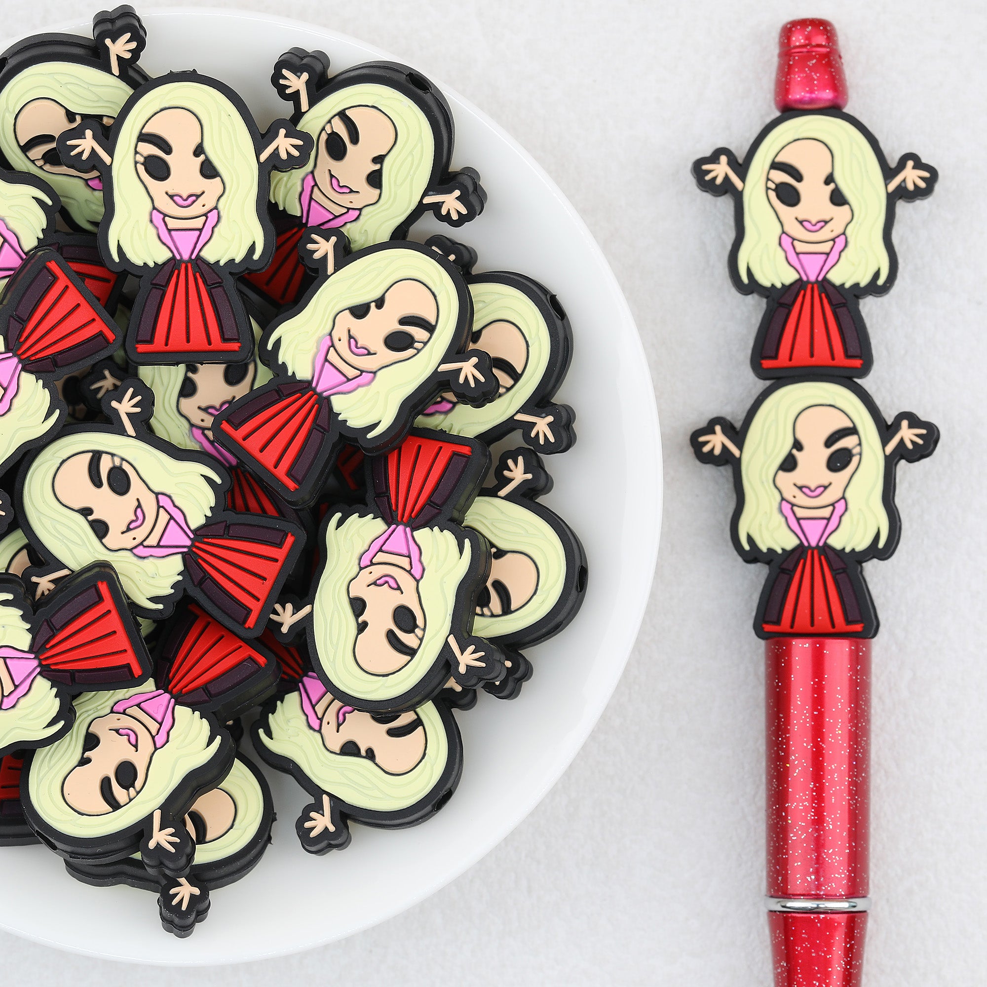 Halloween Witch Sara Sanderson Silicone Focal Beads 20pcs