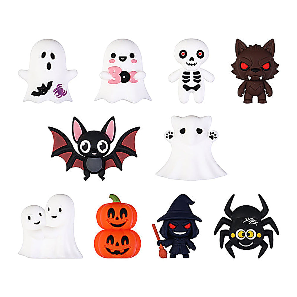 Silicone Halloween 3D Focal Beads Spooky Characters 20pcs