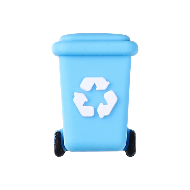 Silicone 3D Focal Beads Sanitation Red Cap Recycling Symbol 16