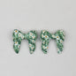 3D Printed Bow Shape Silicone Beads Colorful Pattern 10pcs 7
