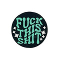 Silicone Focal Beads Fuck This Shit Retro Text with Stars 20pcs 2