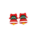 Silicone 3D Focal Beads Christmas Bow Bell Color Shifting 20pcs