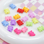 Colorful Bear Acrylic Beads 12x14mm Playful Design 20pcs 4