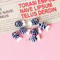 Small Fish Glass Beads 20x13mm Multi Color Glossy 10pcs 14