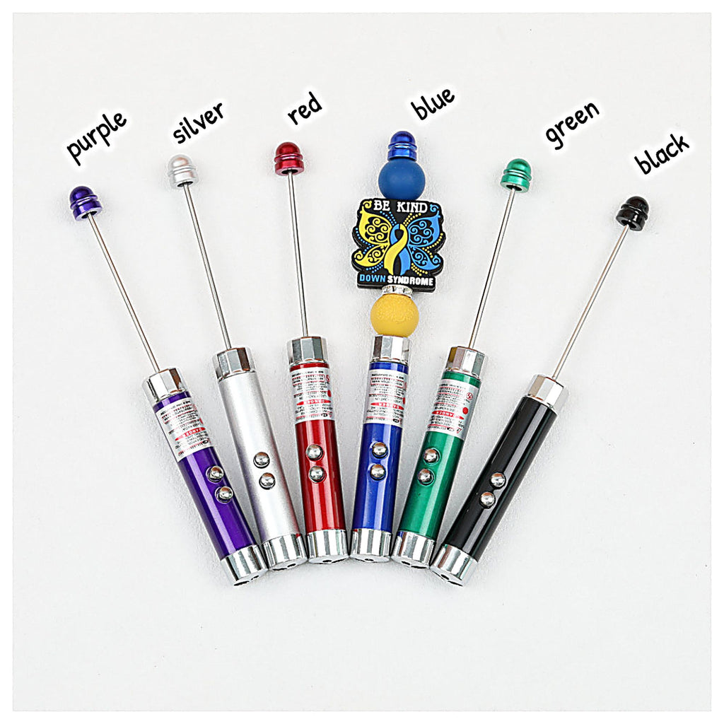 Beadable LED Flashlight Aluminum Alloy Laser Infrared Banknote Verification