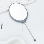 Beadable Plastic Mirror Handheld Oval