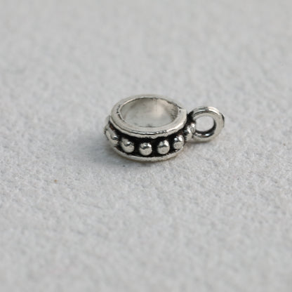 Alloy Double Hole Spacer Beads 10mm Vintage Tibetan Style 90pcs