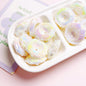 Candy Frisbee Acrylic Beads 30mm Glossy Pastel Rainbow 10pcs 10
