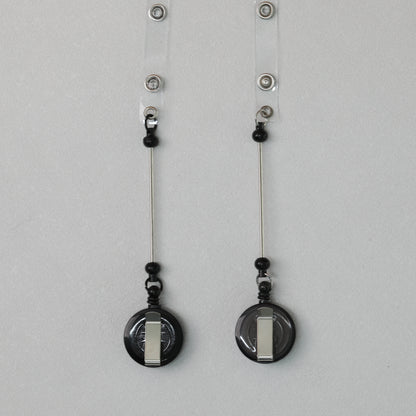 Beadable Badge Reels Retractable ID Keychain Clip