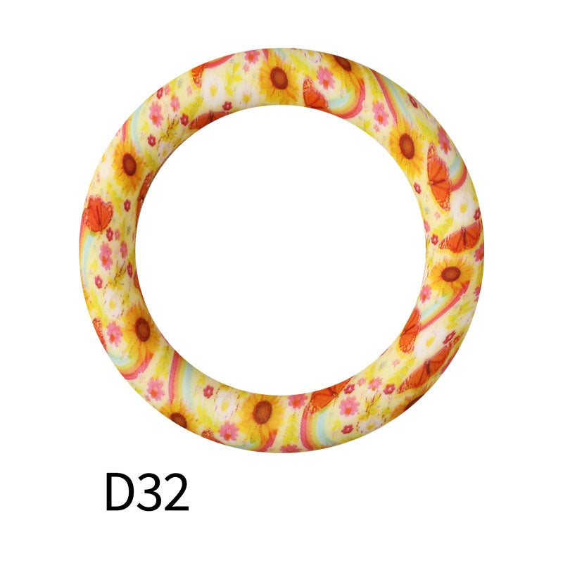 65mm Printing circular silicone rings 34