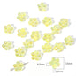 Transparent Flower Acrylic Beads 15x18mm Iridescent Pastel 40pcs 11