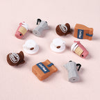 Silicone 3D Focal Beads Coffee Theme Coffee Pot Coffee Bag 20pcs 2