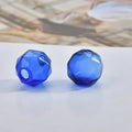 Transparent Faceted Hollow Polygonal Glass Beads 16mm 10pcs 5