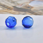 Transparent Faceted Hollow Polygonal Glass Beads 16mm 10pcs 5