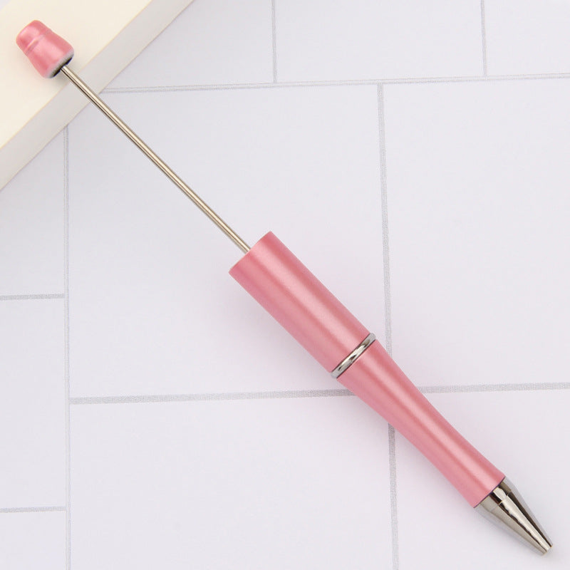 Beadable Pens Wholesale, Matte Plastic Ballpoint Ink Colorful Barrel, 11.5mm x 145mm