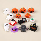 Silicone 3D Focal Beads Halloween Pumpkin Ghost Haunted House 20pcs 4