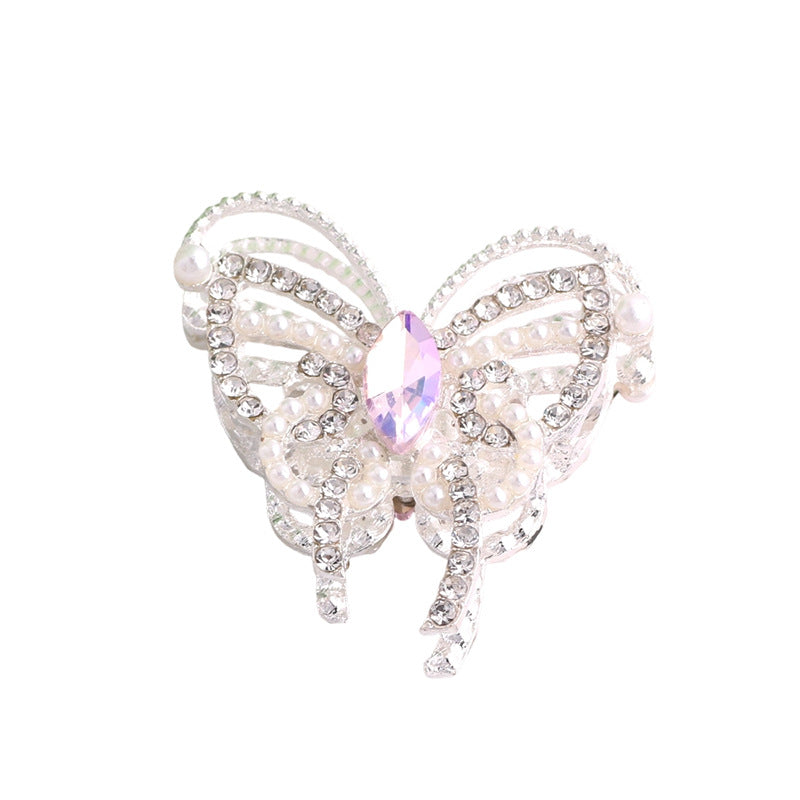 Alloy Butterfly Rhinestone Beads 31x30x11mm 3pcs 5