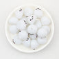 3D Cute Glitter Steamed Stuffed Bun Silicone Focal Beads 20pcs 4
