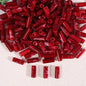 Dual-Color Tube Acrylic Beads 18x7mm Glossy Swirls 200pcs 9