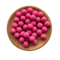 15mm Silicone Beads Crackle Printed Multi Color 50pcs 6