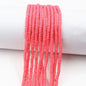 Flat Clay Beads 4mm Solid Color Polymer Disc 10strands 22