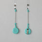 Beadable Badge Reels Retractable ID Keychain Clip - Candy blue