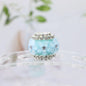Flower Cluster Bubblegum Rhinestone Beads 16mm Pink Glitter Acrylic 5pcs 8