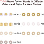 Heishi Clay Beads 6mm Elegant Golden Tone Polymer 1box 3