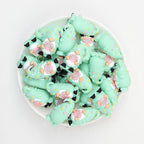 Mint Green Shell Gnome 3D Silicone Focal Beads 20pcs