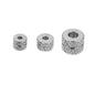 Stainless Steel Flat Spacer Beads Patterned 100pcs 8