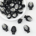 Halloween Black Nun 3D Silicone Focal Beads 20pcs