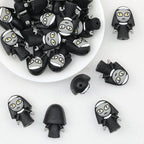 Halloween Black Nun 3D Silicone Focal Beads 20pcs
