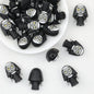 Halloween Black Nun 3D Silicone Focal Beads 20pcs