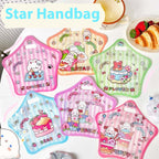 Star Shaped Zip Lock Bags Cute Pochacco Printed Plastic 20.8x6.5x20cm 10pcs