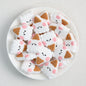 Cute Ice Cream and Animal Silicone Focal Beads 20 pcs - White