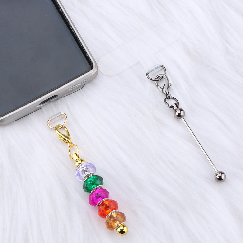 Beadable Plastic Tether Tabs With Bars