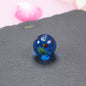Vintage Phoenix Eye Lampwork Glass Beads 20mm Round 10pcs 5