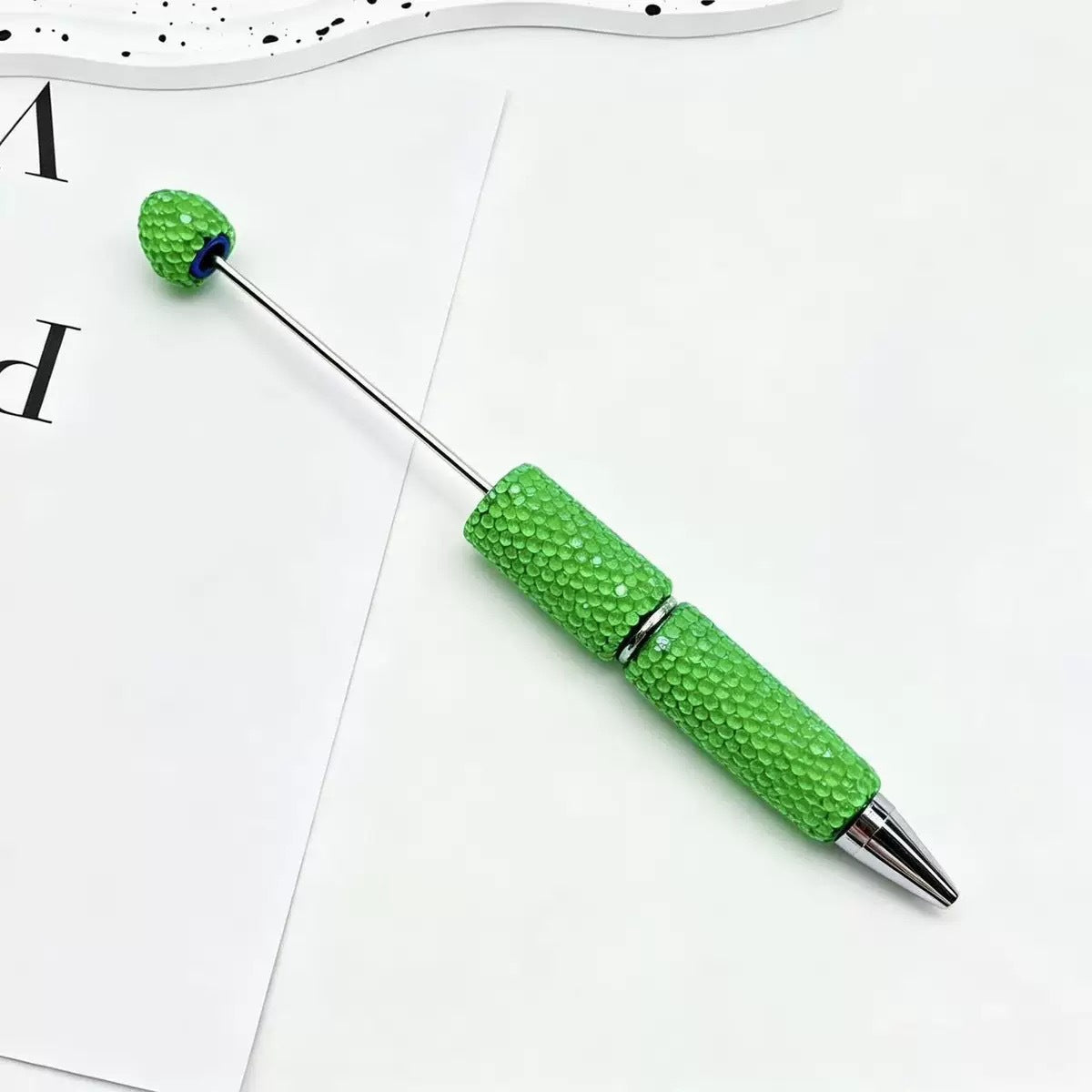 Beadable Pen Wholesale, Colorful Full Rhinestone Design Glass Decoration