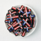 American Flag Cross Independence Day Silicone Focal Beads 20pcs