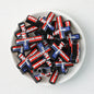 American Flag Cross Independence Day Silicone Focal Beads 20pcs