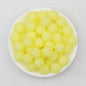 Glow in the Dark 15mm Round Silicone Beads 50pcs 5