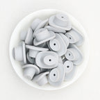 Western Style Silicone Cowboy Hat Focal Beads 20pcs - Gray