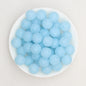 15mm Glitter Silicone Round Beads with 2.5mm Hole 50pcs 6